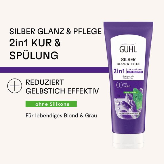 Silber Glanz & Pflege 2in1 Anti-Gelbstich Kur & Spülung