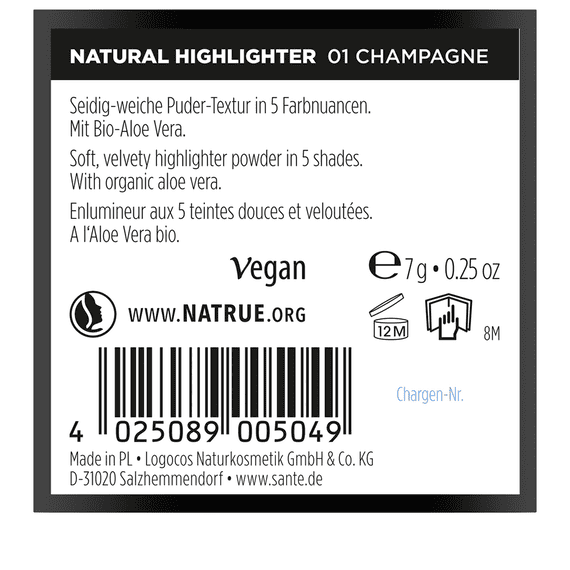 Natural Highlighter 01 Champagne