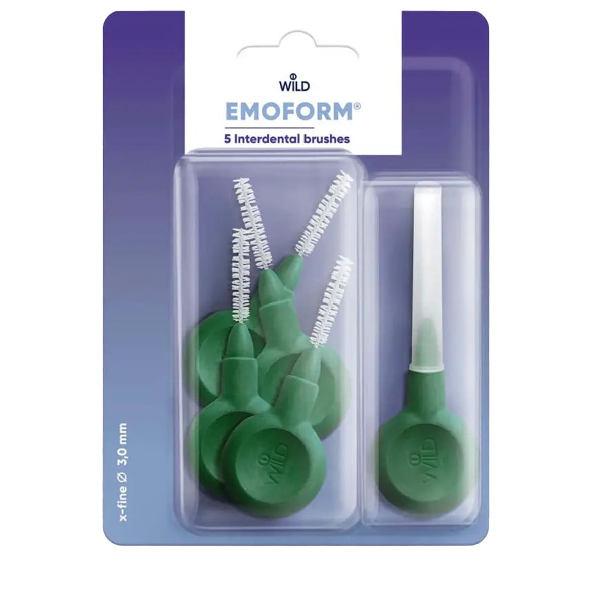 Interdentalbürsten 3.0 mm Dunkelgrün - 5 Stk.