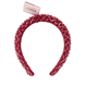 Cerchietto Strass Rosso
