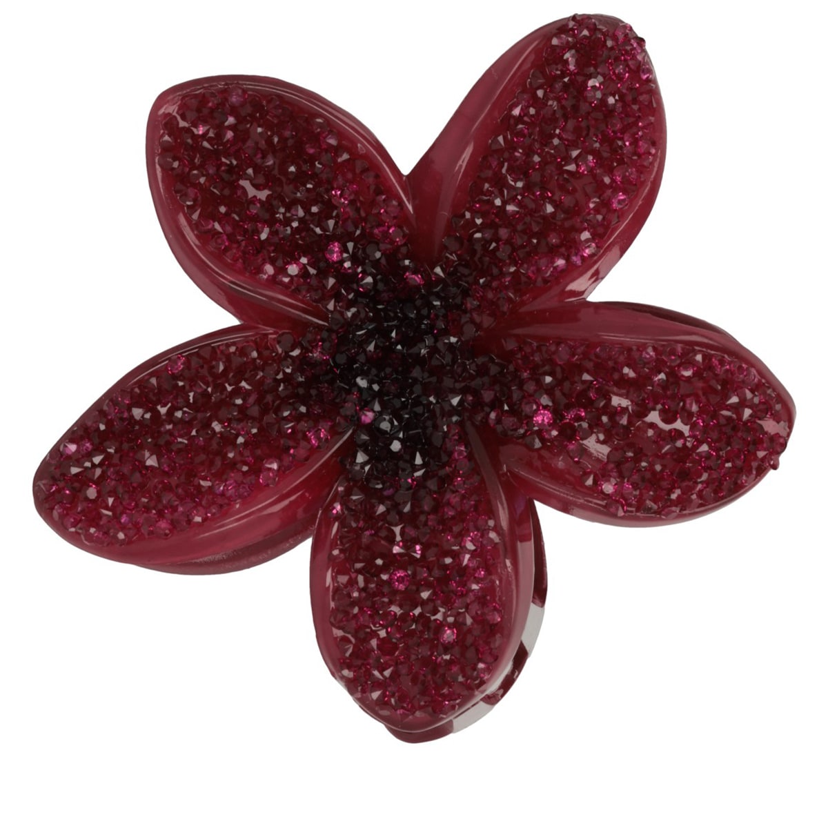 Pince Lotus Effet Cristal - Bordeaux