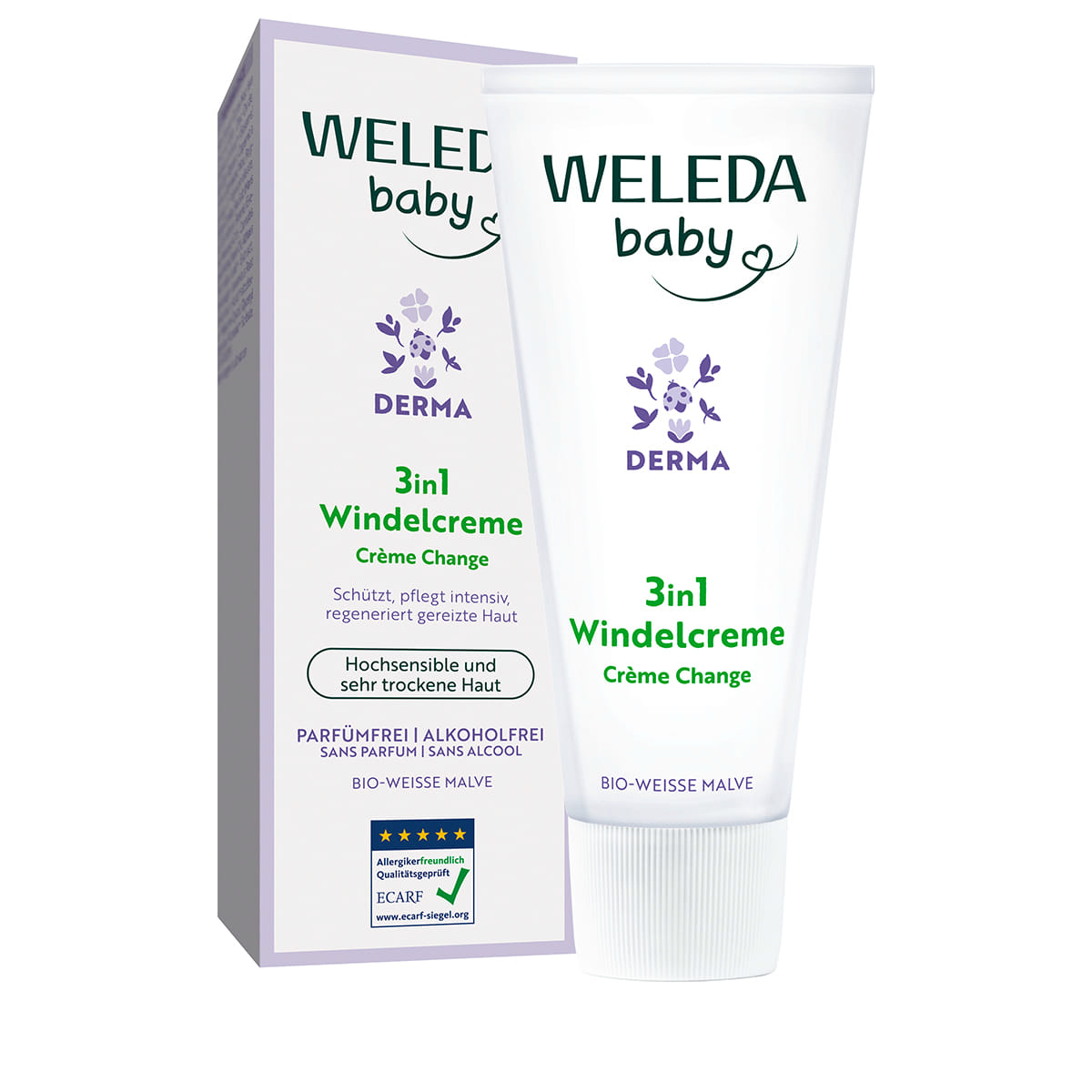 Derma 3in1 Crema Cambio Malva Bianca