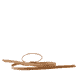Leather Band Short Narrow Camel