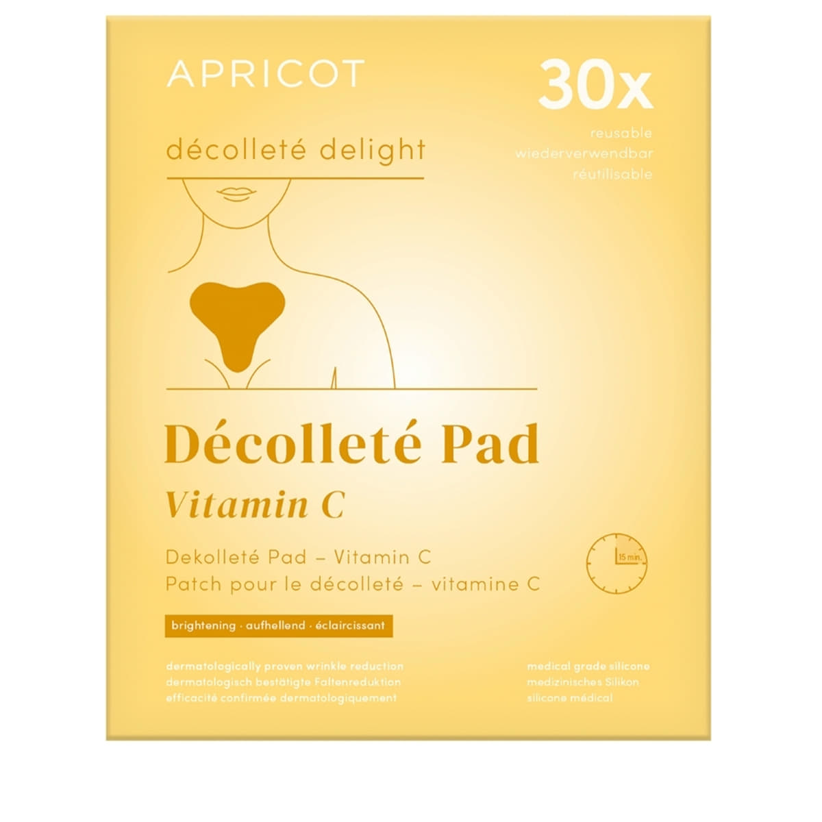 Décolleté Pads Riutilizzabile alla Vitamina C