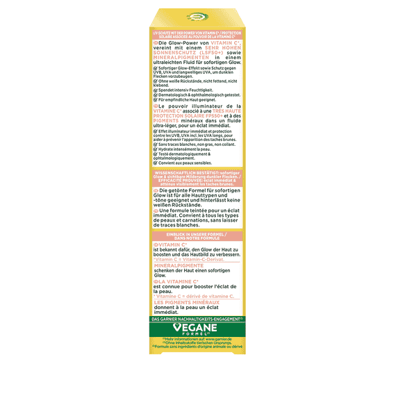 Vitamine C Fluide solaire quotidien Glow avec SPF 50