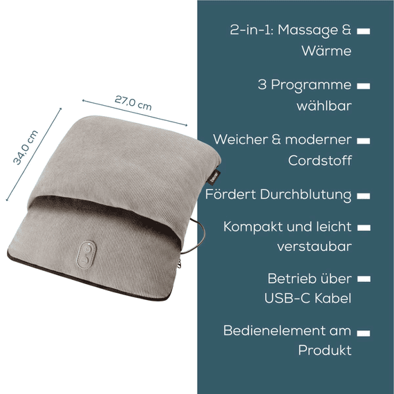 Fussmassagekissen mit Wärme FM 28