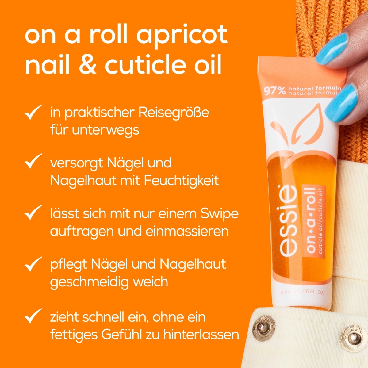 On a roll apricot nail & cuticle oil