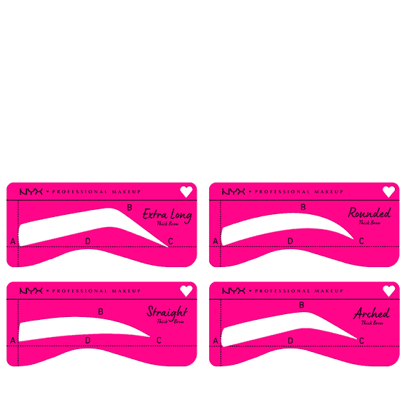 Zero To Brow Stencil Thick Brow