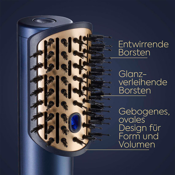 Warmluftbürste Air Wand Blau/Gold AS6550CHE