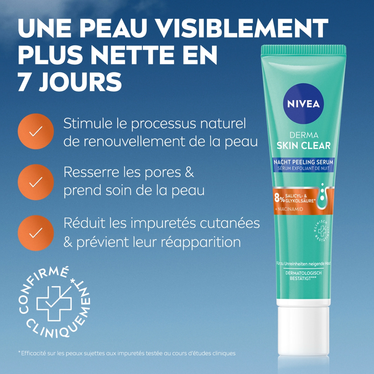Derma Skin Clear Sérum Exfoliant de Nuit