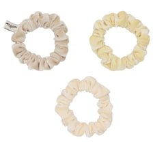 Yoga Scrunchie - Beige & Yellow