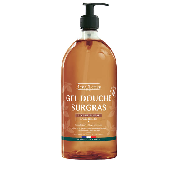 Gel douche nourrissant au bois de santal