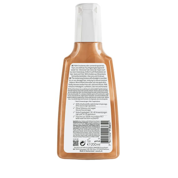 Shampooing hydratant au germe de blé
