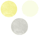 3x Iconic Mitt - Ivory, Banana & Silver Stone