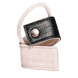 Leather Band Short Bendable two-colored Black / Cream