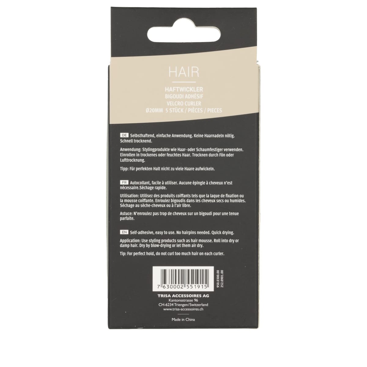 Velcro Curler mint 20 mm, 5 Pcs.