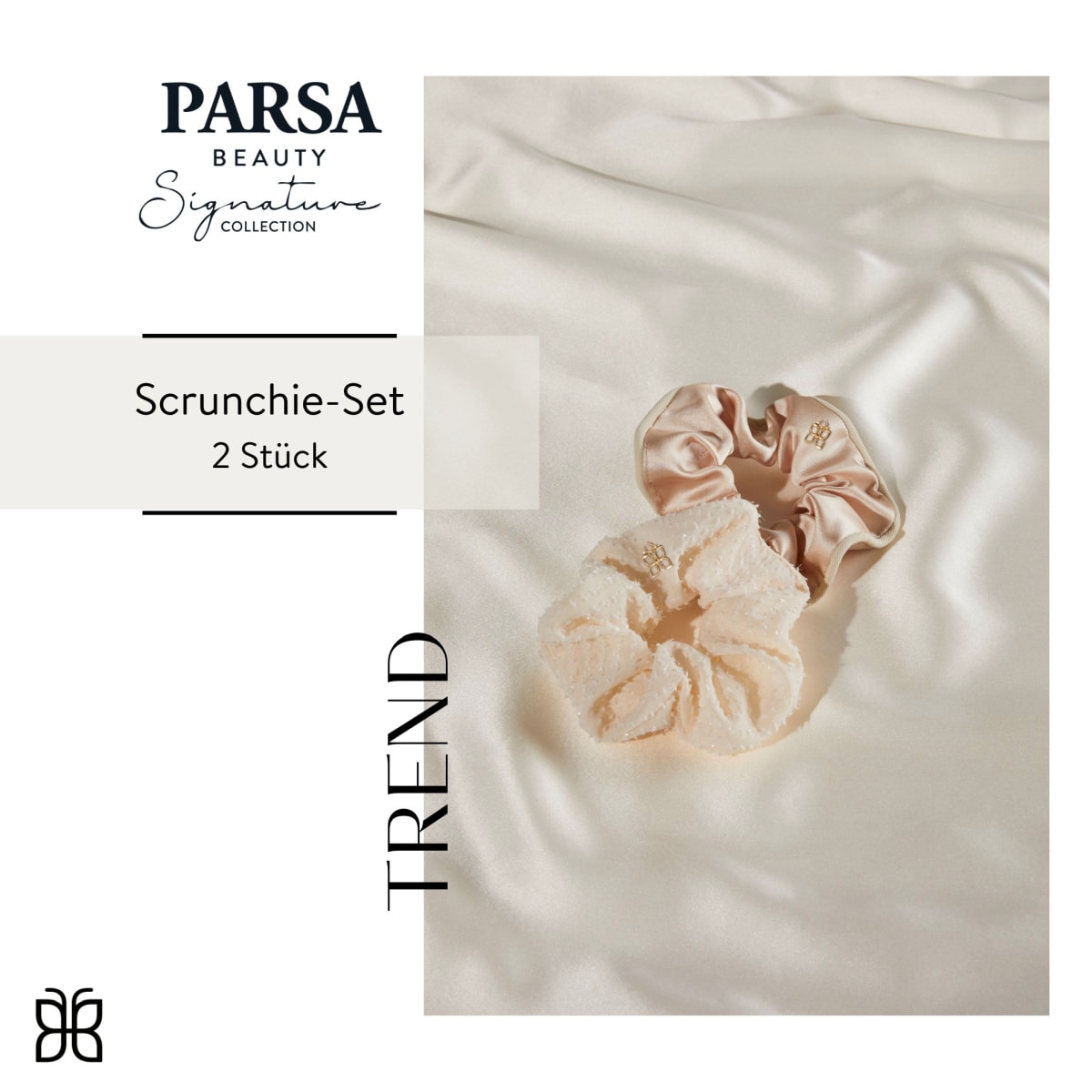 Scrunchie-Set Nude