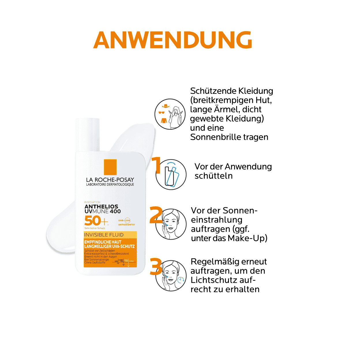 Invisible Fluid UVMune 400 SPF 50+ - Crème solaire pour le visage