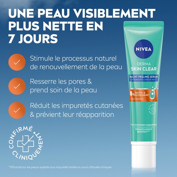 Derma Skin Clear Sérum Exfoliant de Nuit