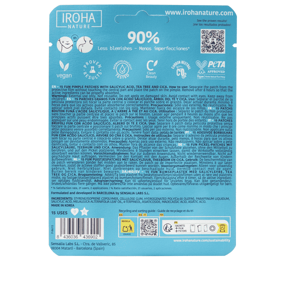 Fun Hydrocolloid Pimple Patches - 15 Patches