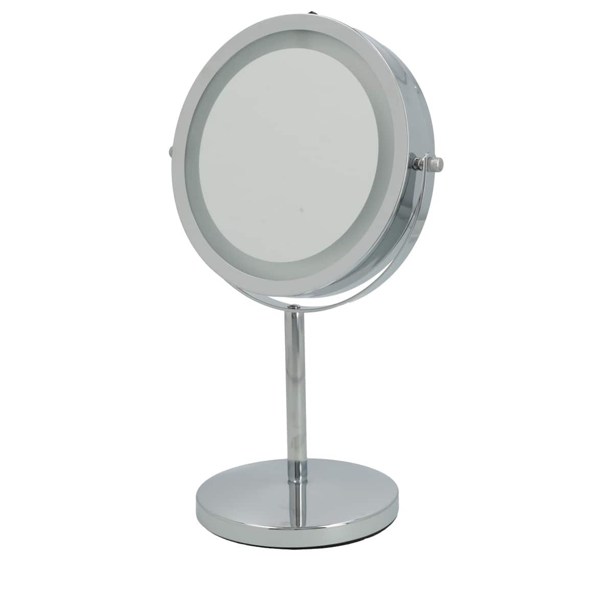 LED Make-up Mirror - silver, x1 and x5