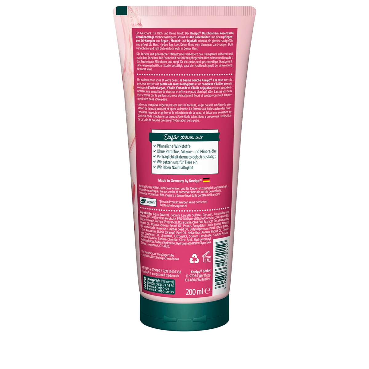 Baume Douche Soin Douceur à la Rose