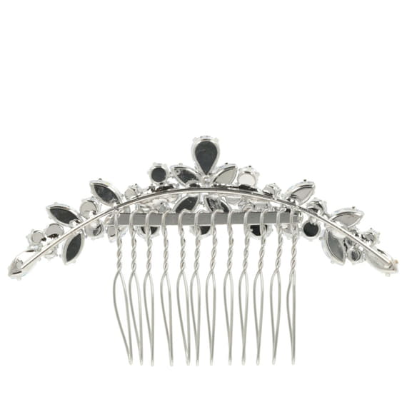 Fiori Con Strass Su Pettinino Per Capelli
