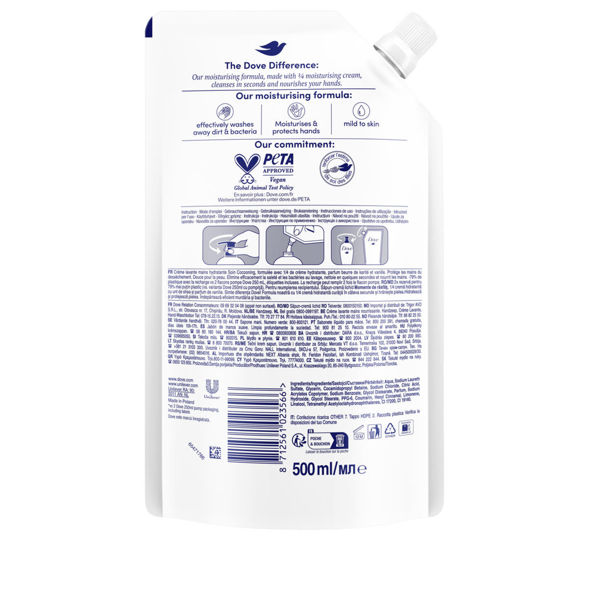 Pflegende Hand-Waschlotion Shea Butter mit Vanilleduft