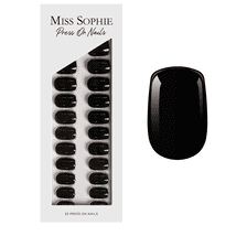 Black Velvet Press On Nails Short Square