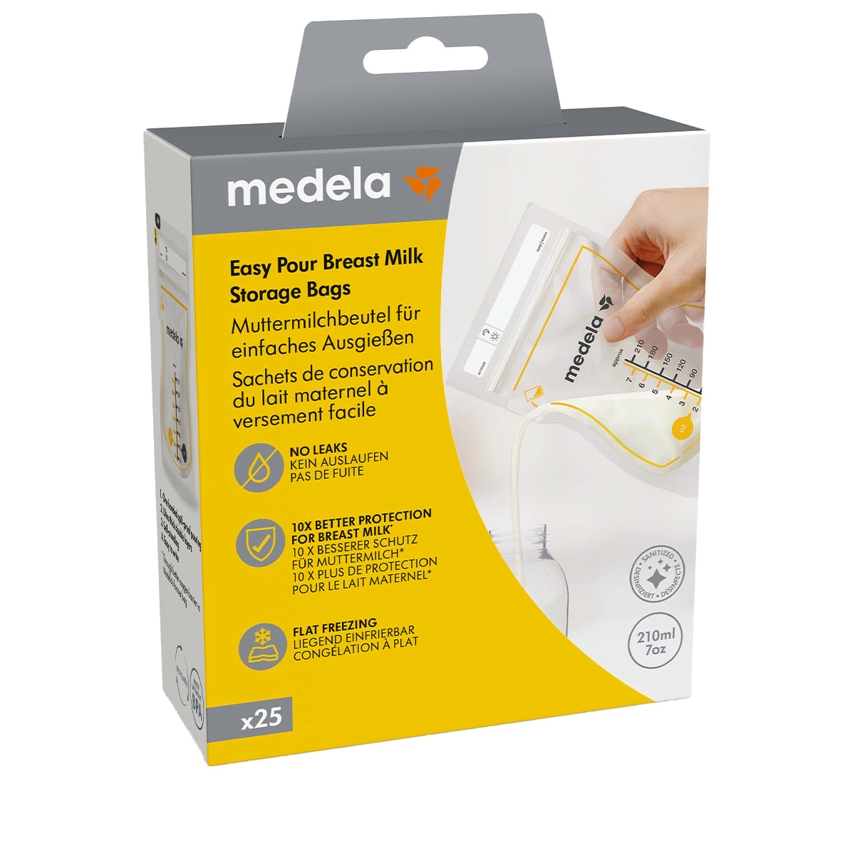 Easy Pour Sachets Pour Lait Maternel – 25 pcs.