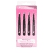 4 Piece Combination Tweezer Set - Black