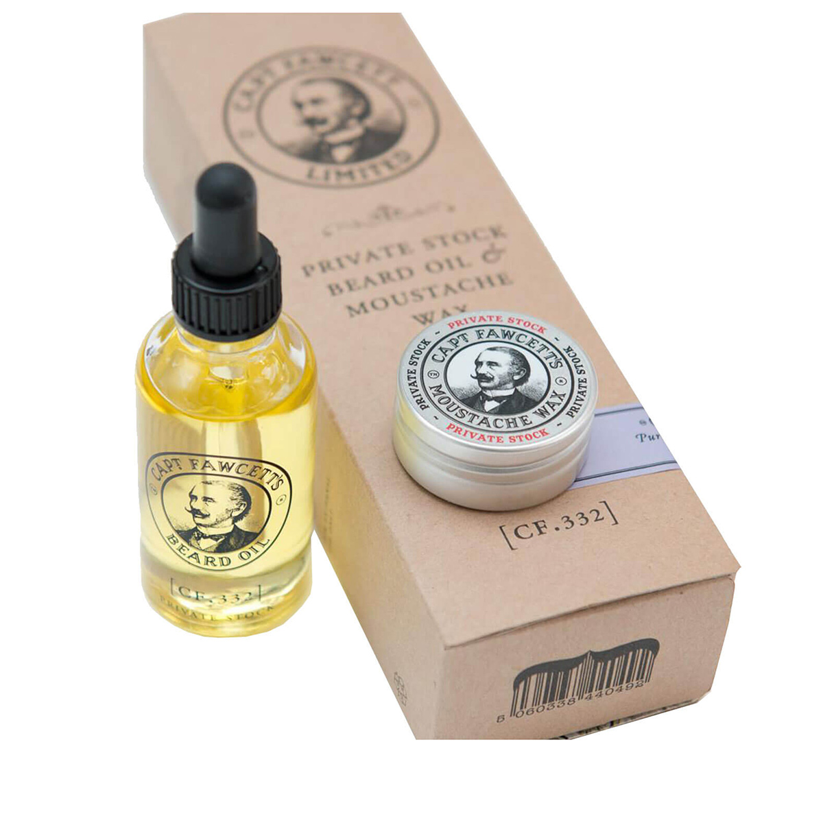 Private Stock Beard Oil & Moustache Wax Gift Set