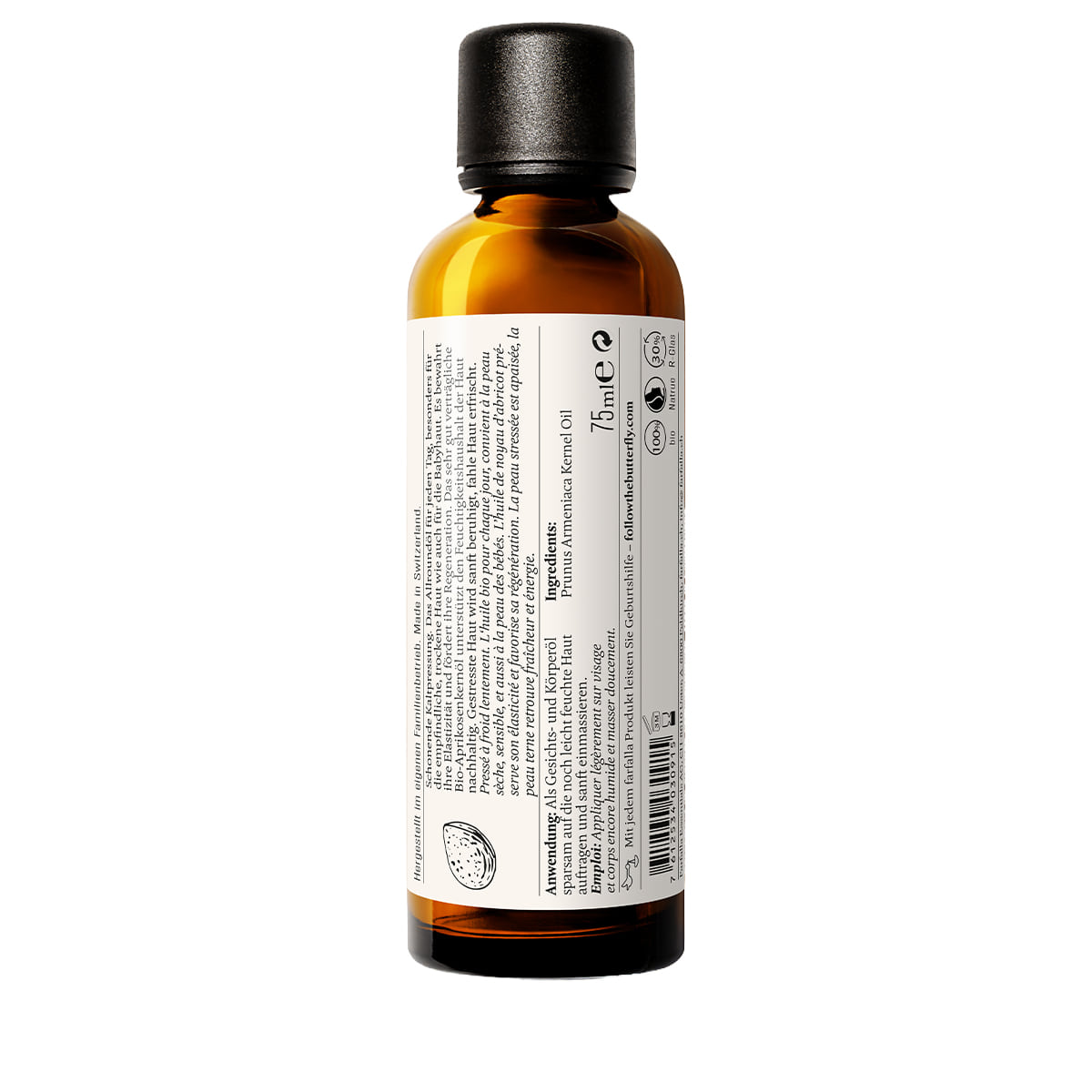 Huile de soin bio de noyau d’abricot
