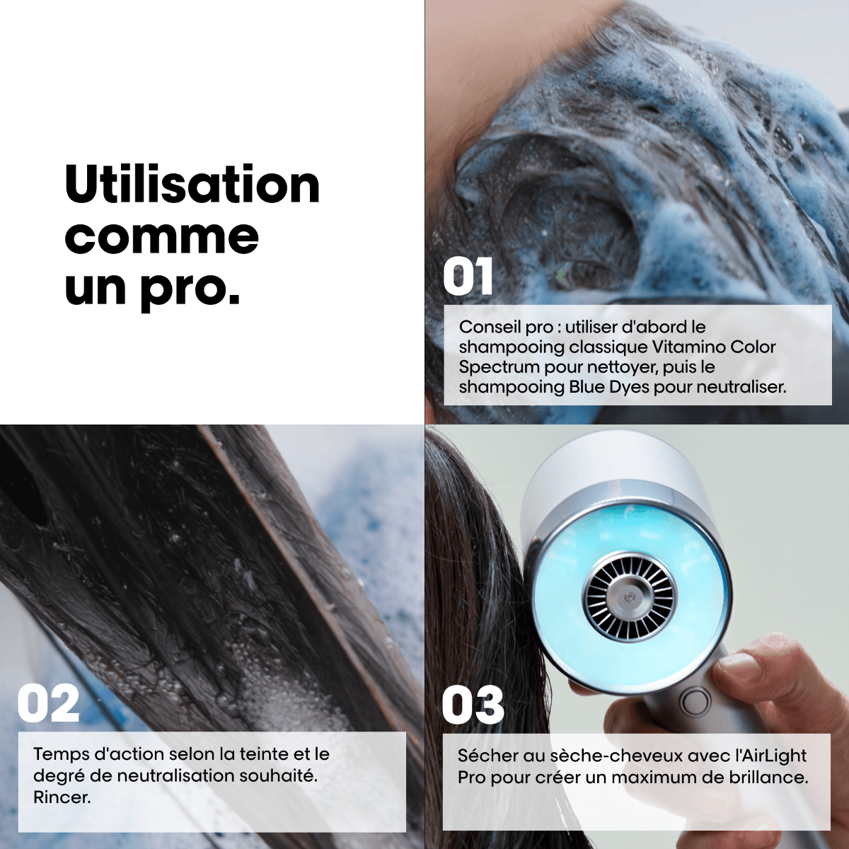 Vitamino Color Spectrum Blue Dyes Neutralizing Shampoo