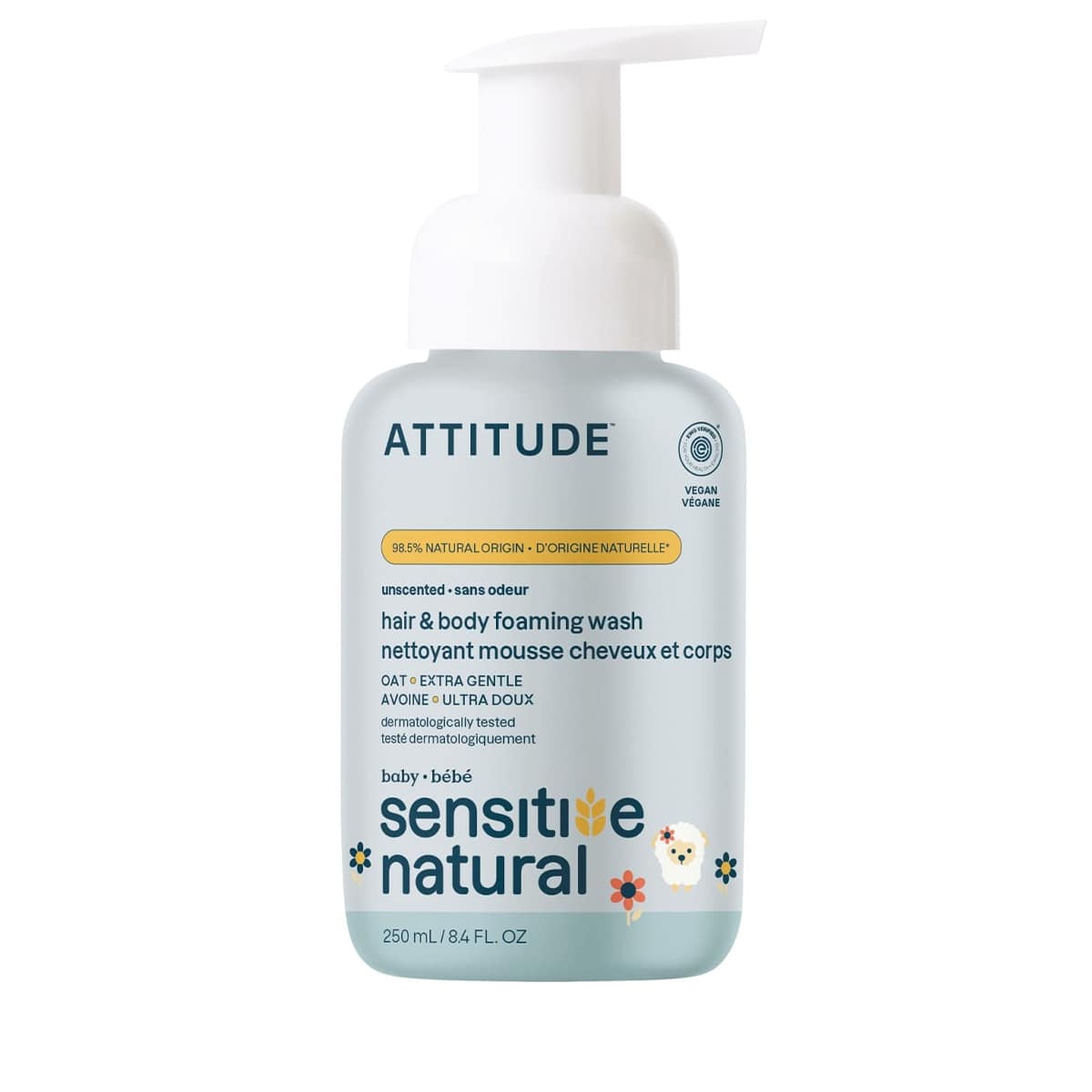 2in1 Schaumshampoo & Duschgel Unparfümiert