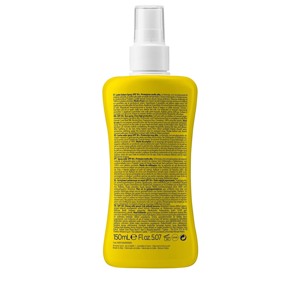 Sonnenmilch Spray SPF50+