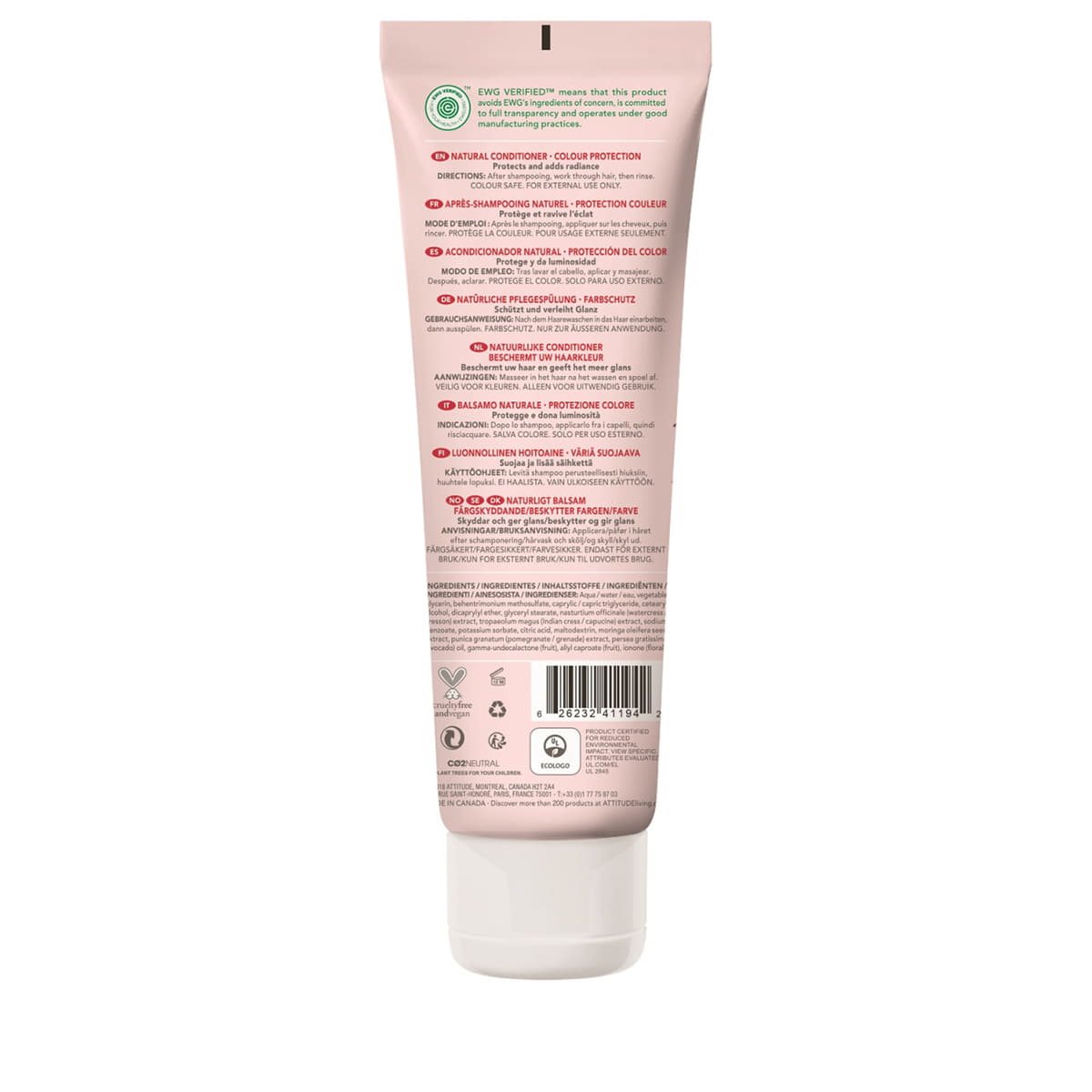 Natural conditioner color protection
