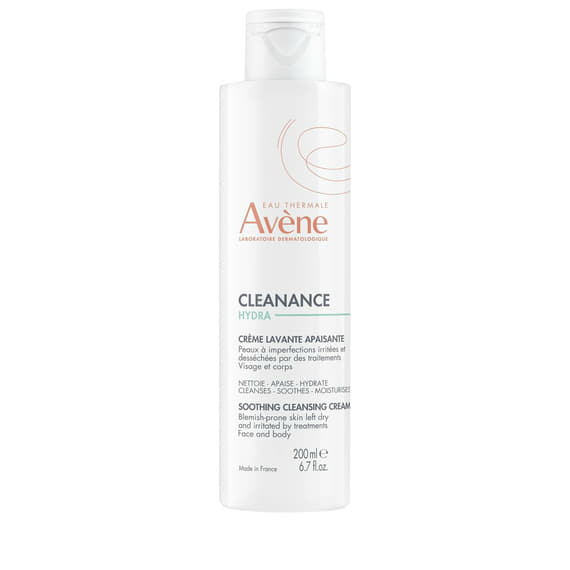 Crème nettoyante hydratante pour traitements contre l’acné