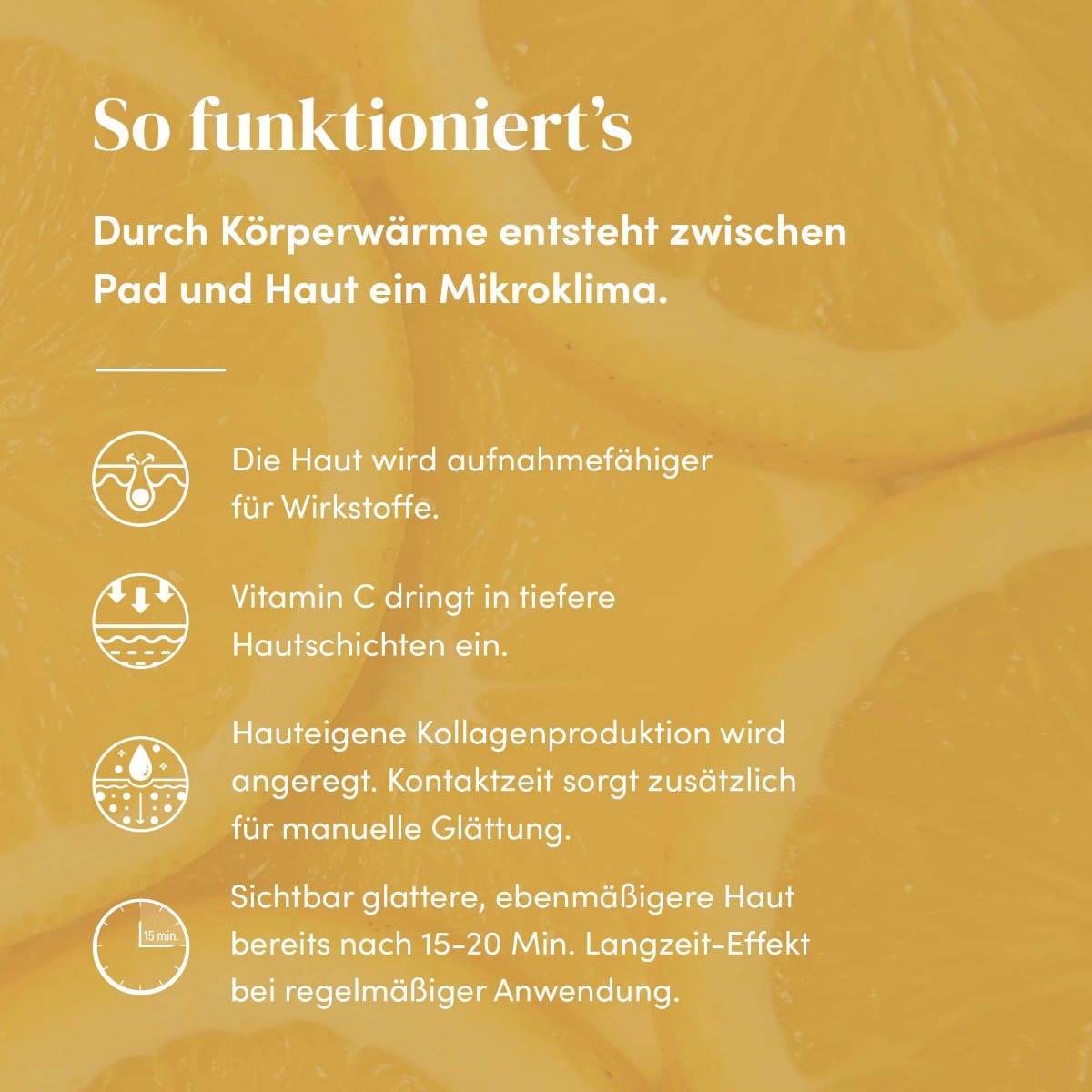 Wiederverwendbares Stirn Pad mit Vitamin C