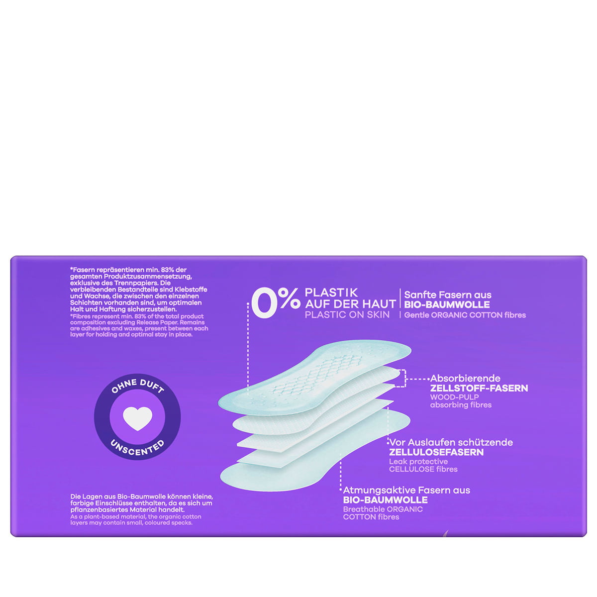 Protège-Slips Long 100% Végétaux Big Pack - 38 Pcs.