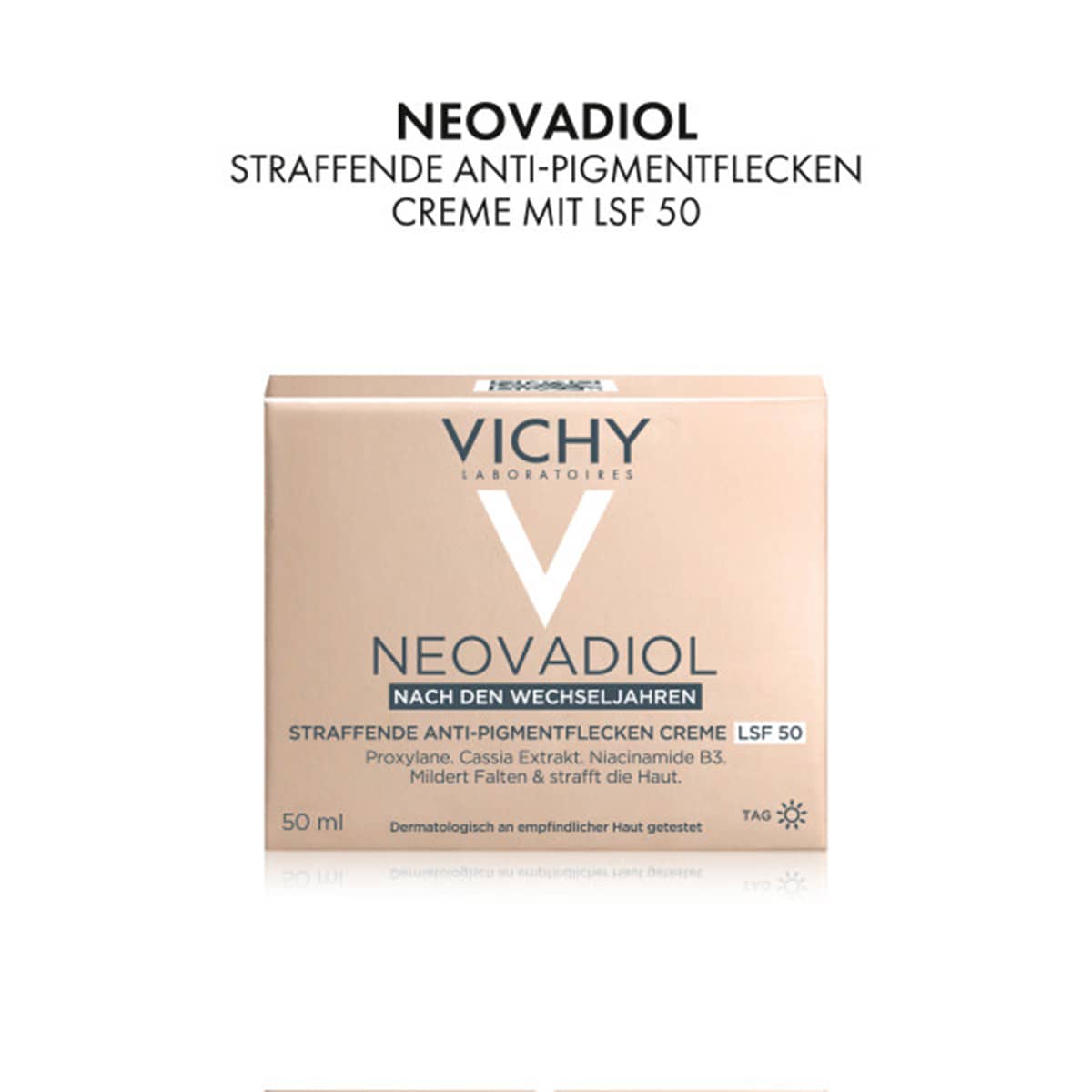 Straffende Anti-Pigmentflecken Creme SPF50