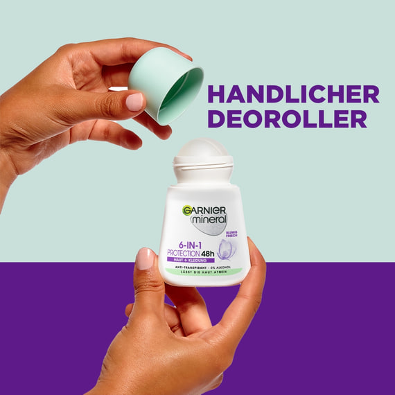 6-in-1 Protection 48h Roll-On Anti-Transpirant Haut & Kleidung