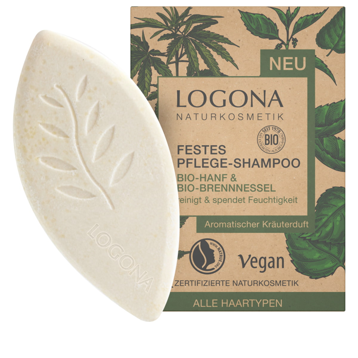 Solid Care Shampoo Organic Hemp & Organic Nettles