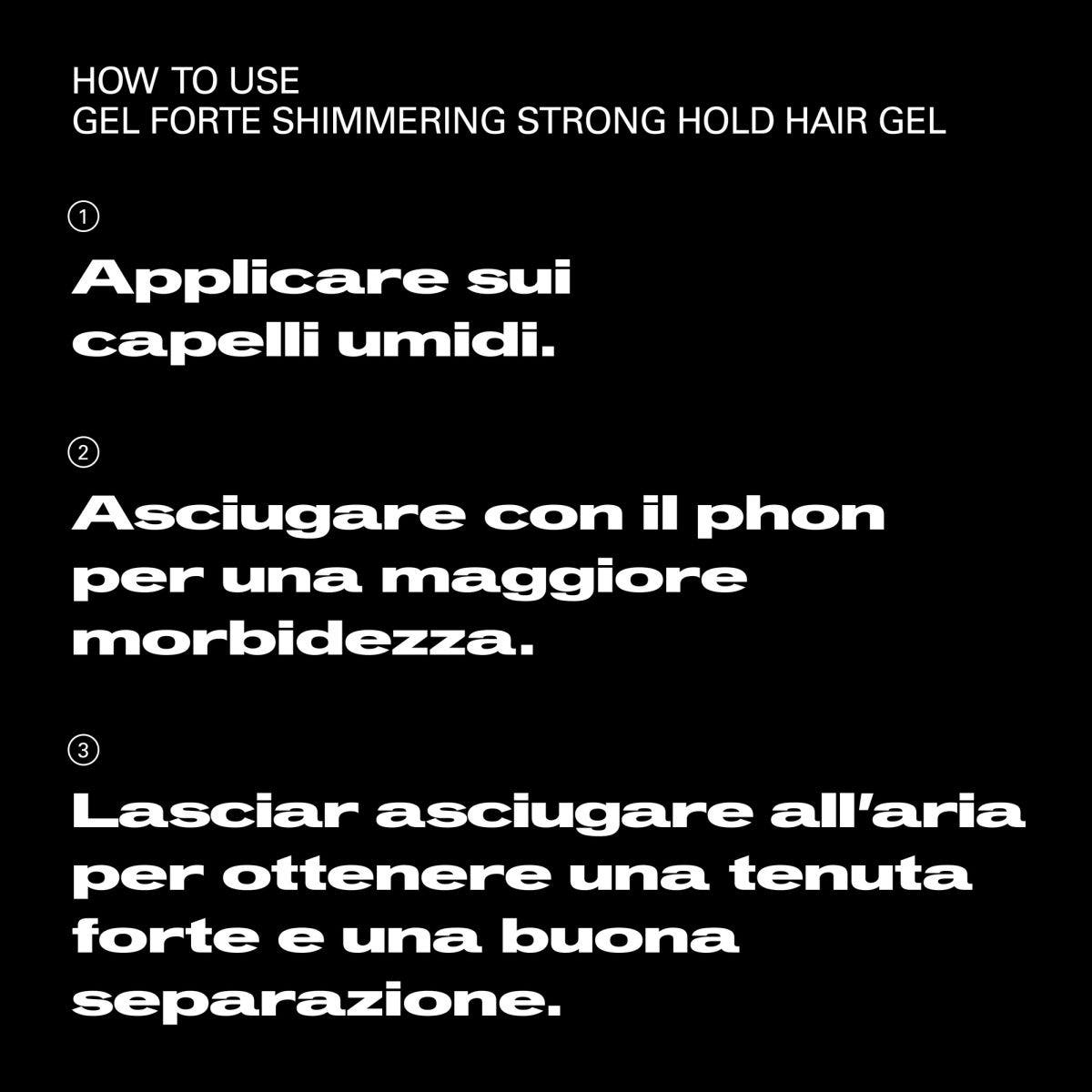 Shimmering Strong Hold Hair Gel