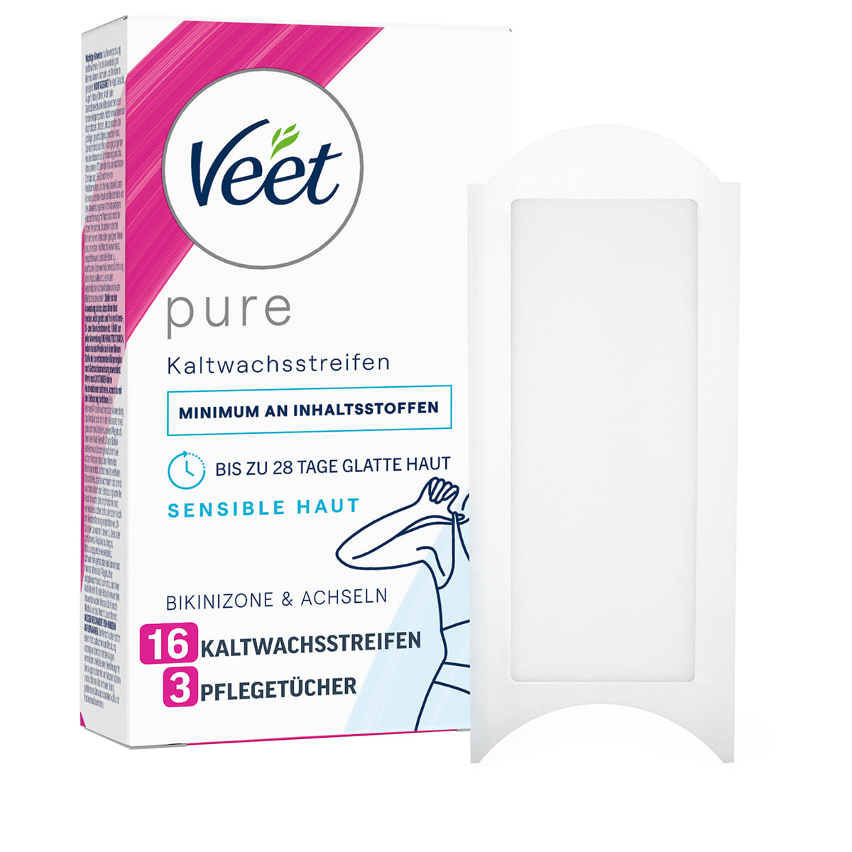 Kaltwachsstreifen Bikini & Achseln Sensitiv 16 Stk.