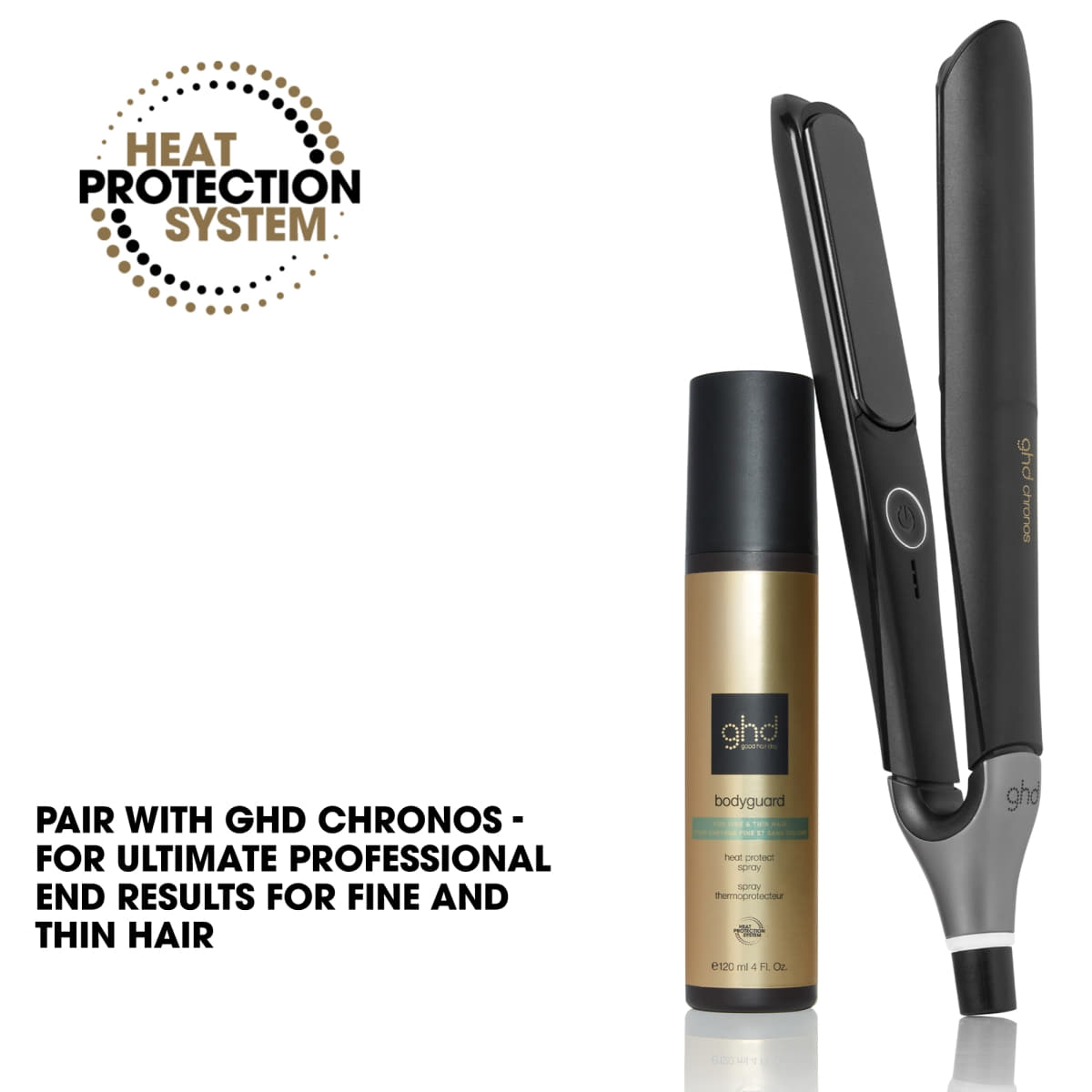 Bodyguard - Spray thermo-protecteur pour cheveux fins et clairsemés