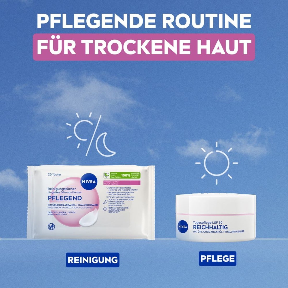 3in1 Pflegende Reinigungstücher