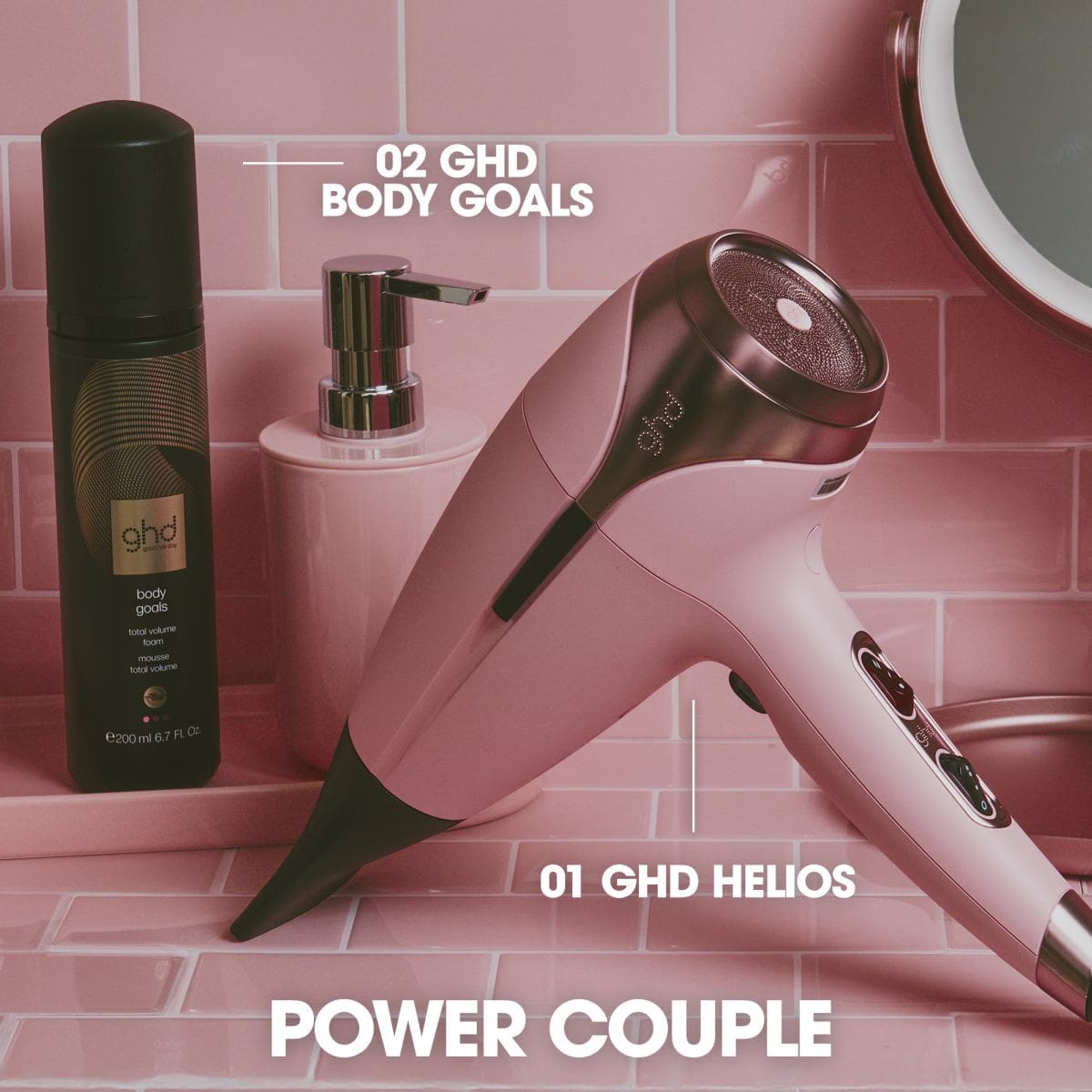 Helios Hairdryer Pink