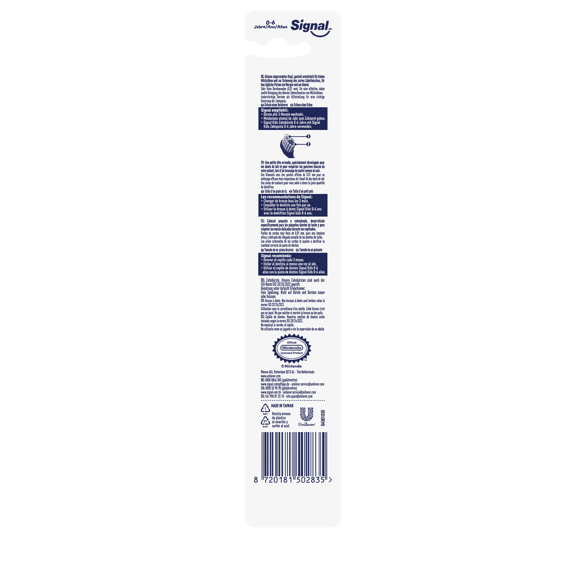 Kids Toothbrush Extra Soft 0–6 Years - 1 Pc.