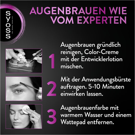 Teinture permanente pour sourcils